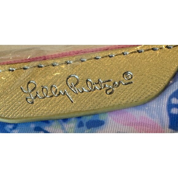 NEW Lilly Pulitzer ID Case Keychain Wallet With Zip Close Card Holder in - Picture 2 of 6